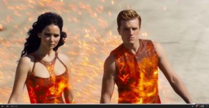 katniss and peeta on fire